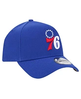 New Era Men's Royal Philadelphia 76ers A-Frame 9FORTY Adjustable Hat