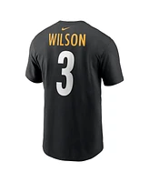 Nike Men's Russell Wilson Black Pittsburgh Steelers Name Number T-Shirt