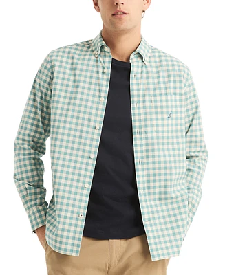 Nautica Men's Classic-Fit Stretch Button-Down Check Shirt