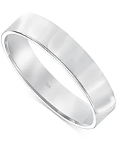 Men's Flat Profile Comfort Fit Wedding Band 14k Gold