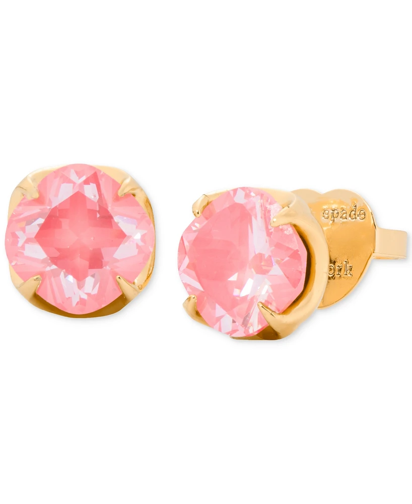 Kate Spade New York Gold-Tone Cubic Zirconia Flower Stud Earrings