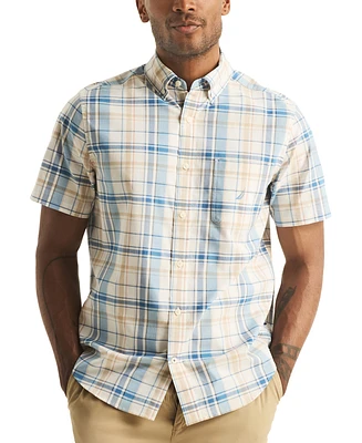 Nautica Men's Classic-Fit Stretch Plaid Button-Down Shirt