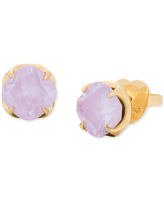 Kate Spade New York Gold-Tone Cubic Zirconia Flower Stud Earrings