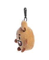 Aurora Mini Shooky Keychain BT21 Lovable Plush Toy Brown 4"