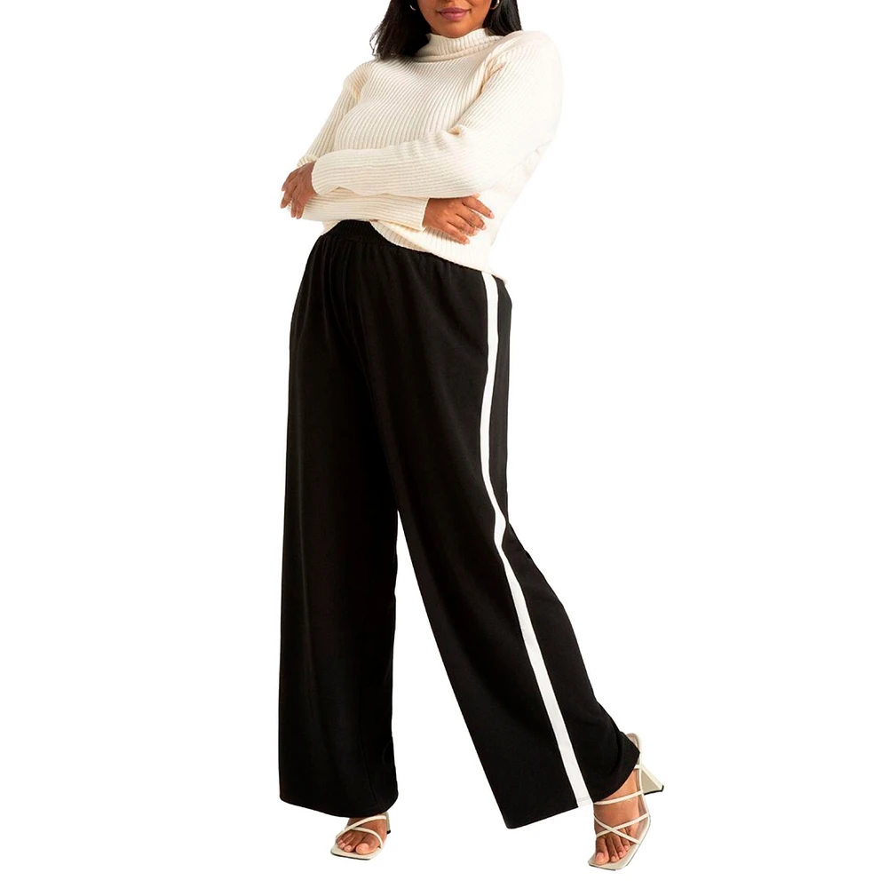 Eloquii Plus Track Pant With Side Stripe