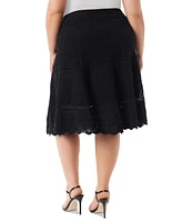 Jessica Simpson Trendy Plus Noji Cotton Pointelle Maxi Skirt