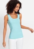 Olsen Women's 2-Way Cotton Blend Tank