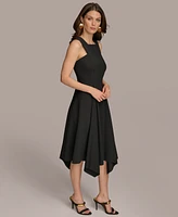 Donna Karan Women's Square-Neck Asymmetric-Hem Dress