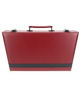 We Games /Black Leatherette Backgammon Set