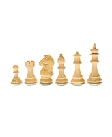 We Games Luxury Staunton Bridle Knight Chess Pieces, 4 inch king