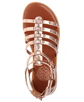 Vince Camuto Big Girl's Fashion Sandal Metallic Pu Upper and Dome Stud Detail Polyurethane Sandals