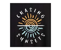 Hybrid Apparel Trendy Juniors Sunsets Graphic Oversized Tee