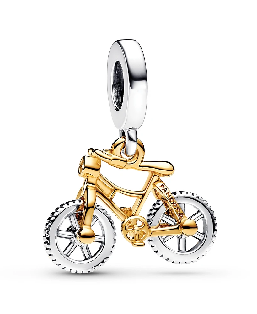 Pandora Sterling Silver Two-tone Spinning Wheels Bicycle