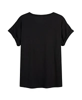Hybrid Apparel Trendy Juniors Barbie Usa Graphic Oversized Tee