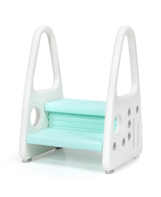 Costway Boys Step Stool Learning Helper w/Armrest for Kitchen Toilet Potty Training