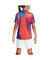 Nike Big Boy's and Girl's Red/Blue Usmnt 2024 Academy Pro Pre-Match Top