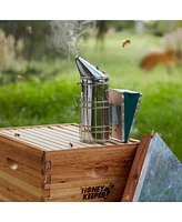 Honey Keeper 12-1/2 inch Bee Hive Smoker, Stainless Steel with Heat Shield, Beekeeping Equipment