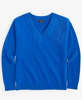 Charter Club Women's 100% Cashmere Ribbed V-Neck Sweater, Regular & Petites, Created for Macy's