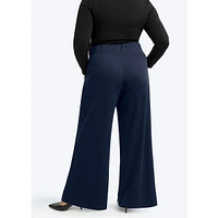 See Rose Go Women's Wide Leg Pant with Pintuck