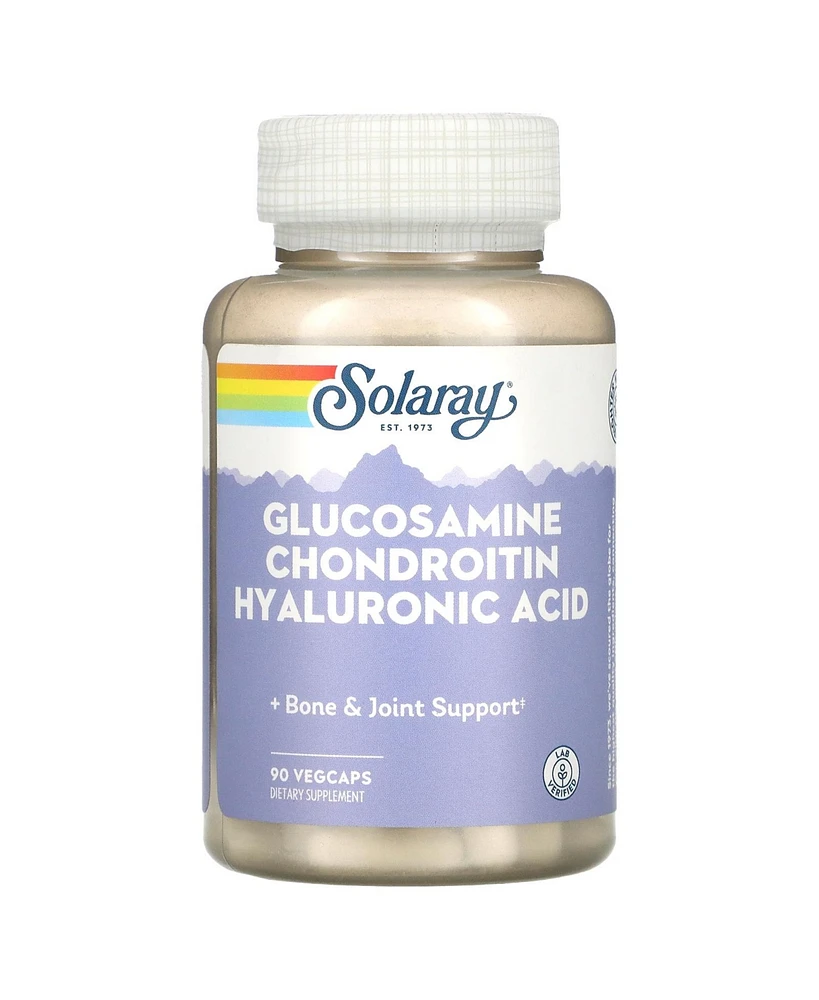 Solaray Glucosamine Chondroitin Hyaluronic Acid - 90 VegCaps - Assorted Pre