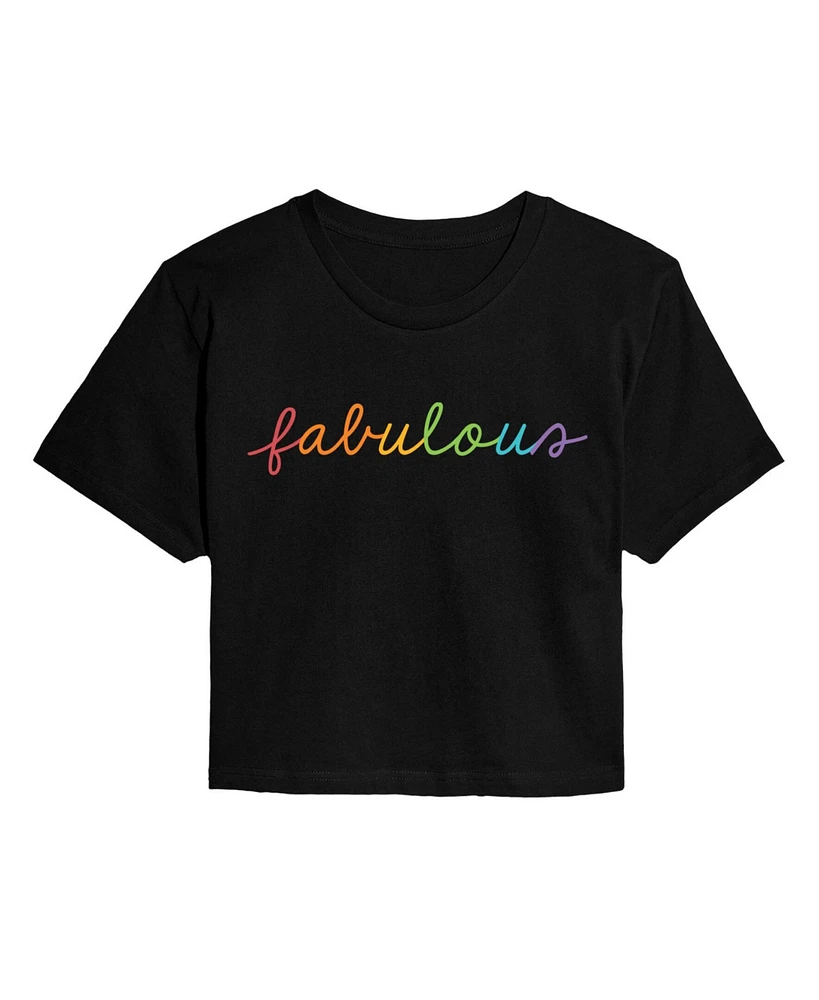 Hybrid Apparel Trendy Juniors Fabulous Cropped Tee