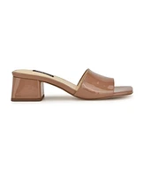 Nine West Women's Bamsy Square Toe Slip-on Dress Sandals
