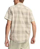 Lucky Brand Men's Plaid San Gabriel Short Sleeve 1 Pocket Shirt