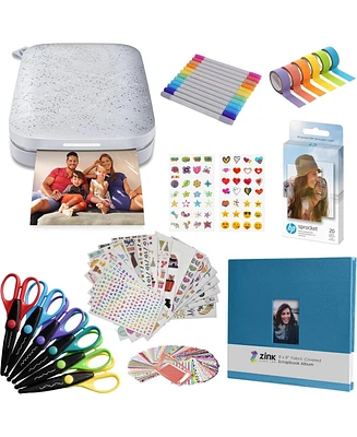 Hp Sprocket Portable 2x3" Instant Photo Printer with Scrapbook Bundle