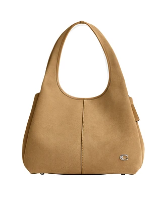 Coach Lana Suede Leather Medium Shoulder Bag