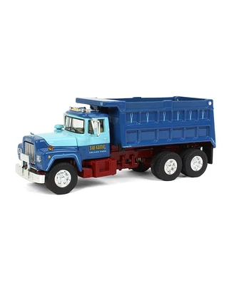 First Gear 1/64 Blue Mack Dump Truck, Sid Kamp