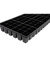 Sunpack 21 x 11in 72 Cell Square Insert Tray, Black