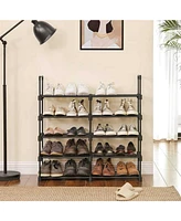 Slickblue Large 10-Shelf Shoe Rack, Iron Shoe Storage Organizer, Customizable Design