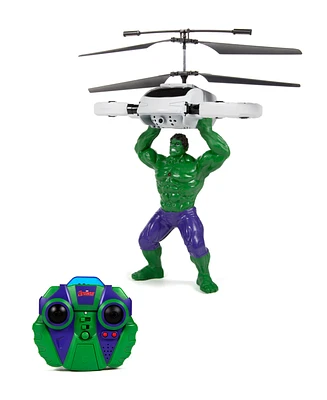 World Tech Toys Marvel Avengers Hulk Flying Figure Ir Helicopter