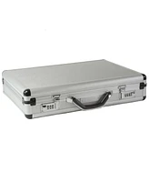 Alpine Swiss Aluminum Attache Case Padded Laptop Briefcase Combo Lock Hard Sided