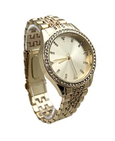 Olivia Pratt Silver Rhinestones Metal Band Women Watch