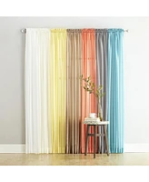 No. 918 Sheer Voile Rod Pocket Curtain Panel