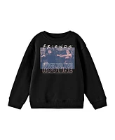 Friends Boys Tv Show Stick To The Routine Black Long Sleeve Shirt