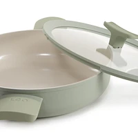 BergHOFF Balance Non-stick Ceramic Saute Pan 10.25", 3.1qt. With Glass Lid, Recycled Aluminum