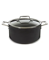 BergHOFF Essentials Non-stick Hard Anodized 10" Stockpot 5.3qt. With Glass Lid, Black