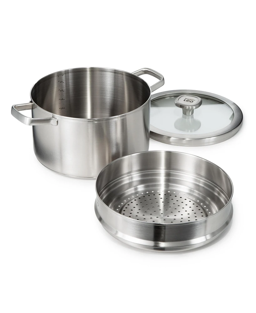 BergHOFF Graphite 3Pc Recycled 18/10 Stainless Steel Steamer Set