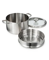 BergHOFF Graphite 3Pc Recycled 18/10 Stainless Steel Steamer Set