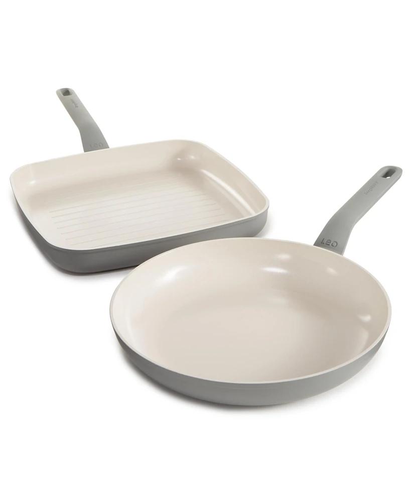 BergHOFF Balance 2Pc Non-stick Ceramic Specialty Cookware Set, Recycled Aluminum