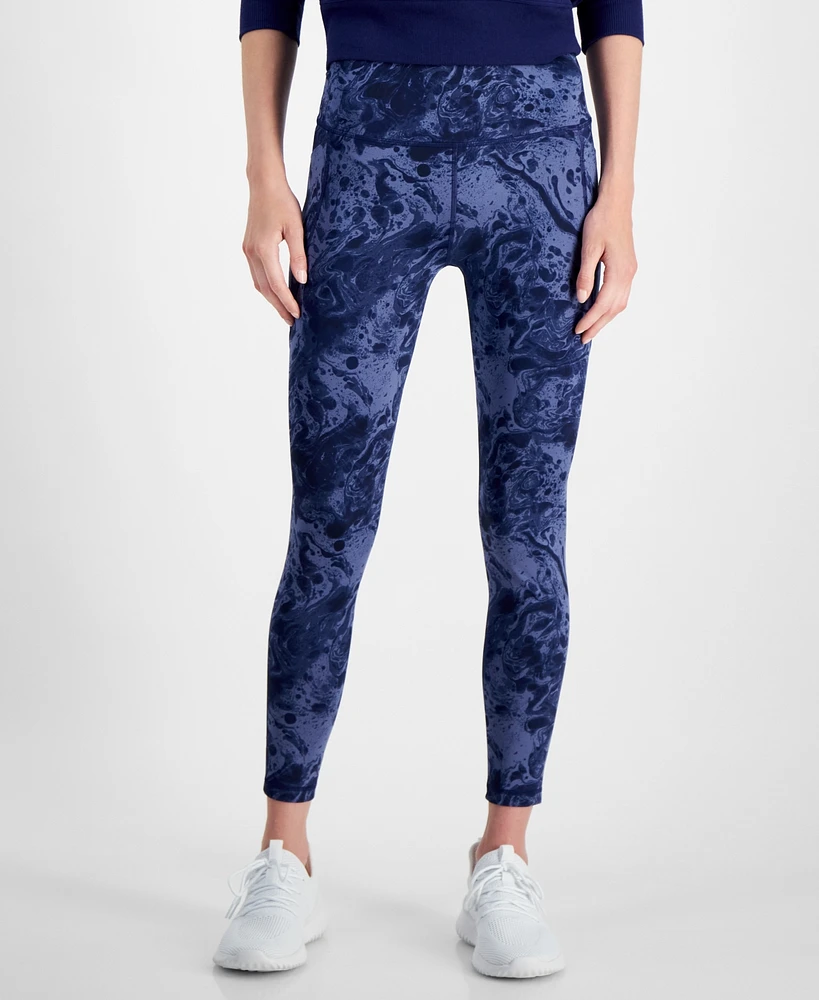 Id Ideology Women's Water-Bubbles 7/8 Leggings, Created for Macy's