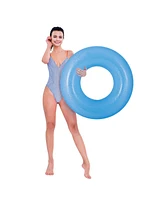 Pool Central 35" Blue Inflatable Inner Tube Pool Float