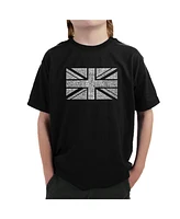 La Pop Art Boys Word T-shirt - Union Jack