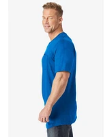 KingSize Big & Tall Shrink-Less Lightweight Longer-Length V-Neck T-Shirt