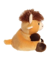 Aurora Mini Hubert Highland Cow Palm Pals Adorable Plush Toy Brown 5"