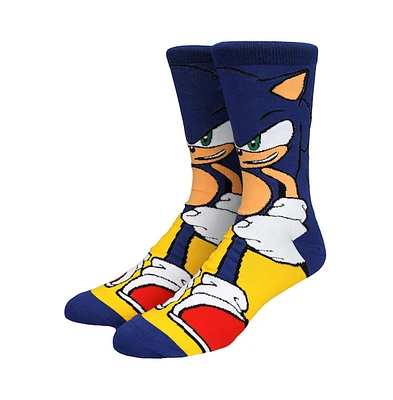 Sonic The Hedgehog Men's Sonic Animigos 360 Socks