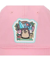 Squishmallows Beach Scene Cradle Pink Baseball Cap