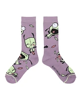 Invader Zim Men's Gir Athletic Crew Socks